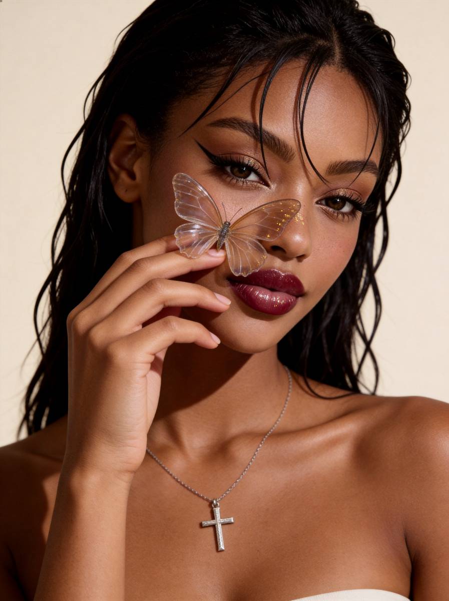 Glass butterfly