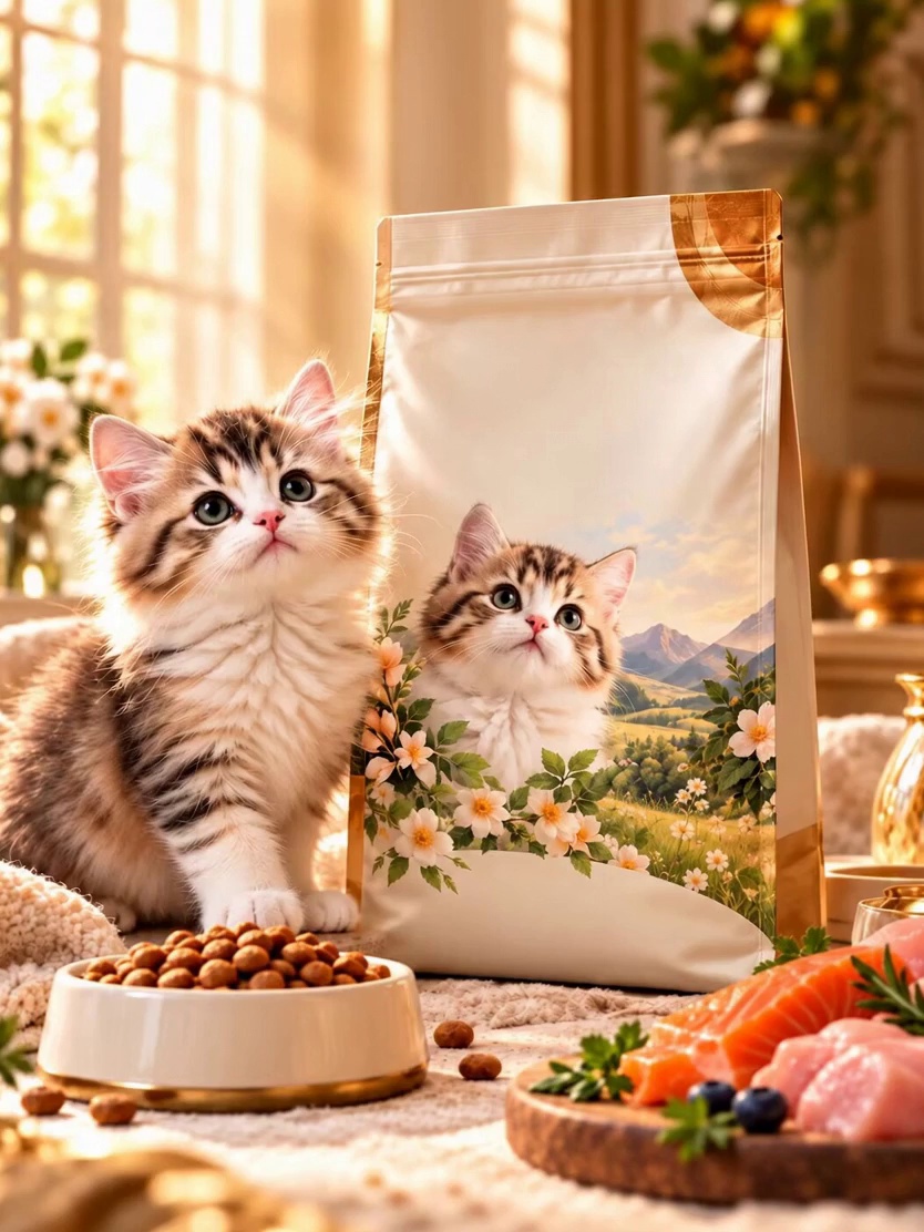 Pet Cat Food Advertisement